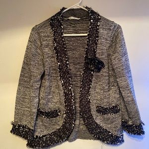 Peter Nygard, Gray Knit Sweater - Small